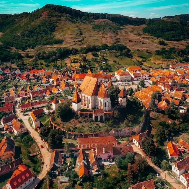 A Transylvanian village in Romania